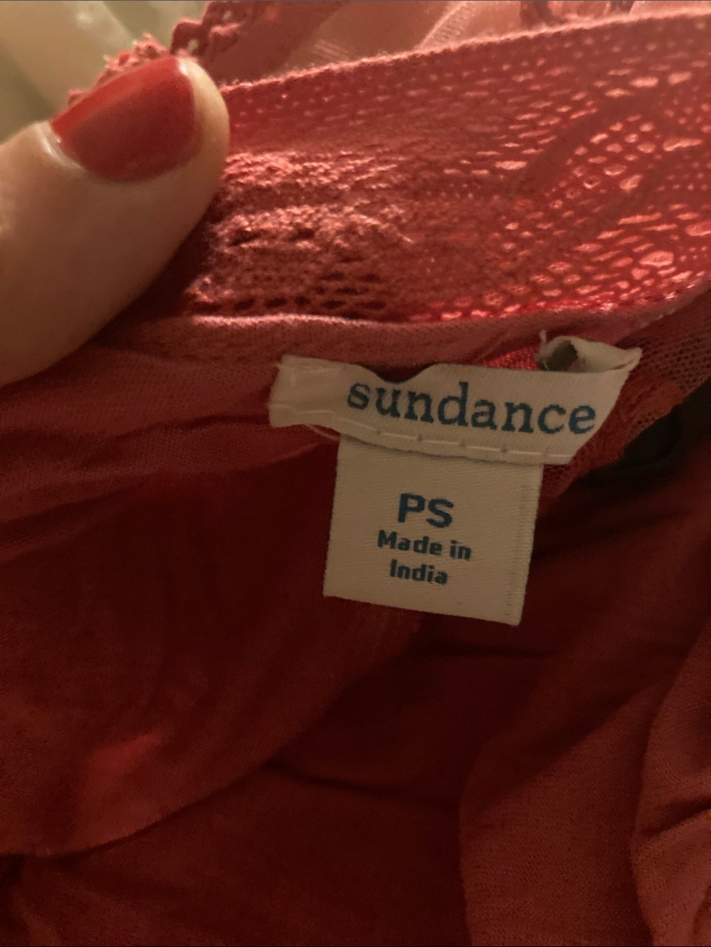 Sundance Red Coral Flowy Dress - Picture 8 of 9